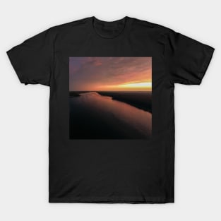 Stunning sunset over Sajno lake T-Shirt